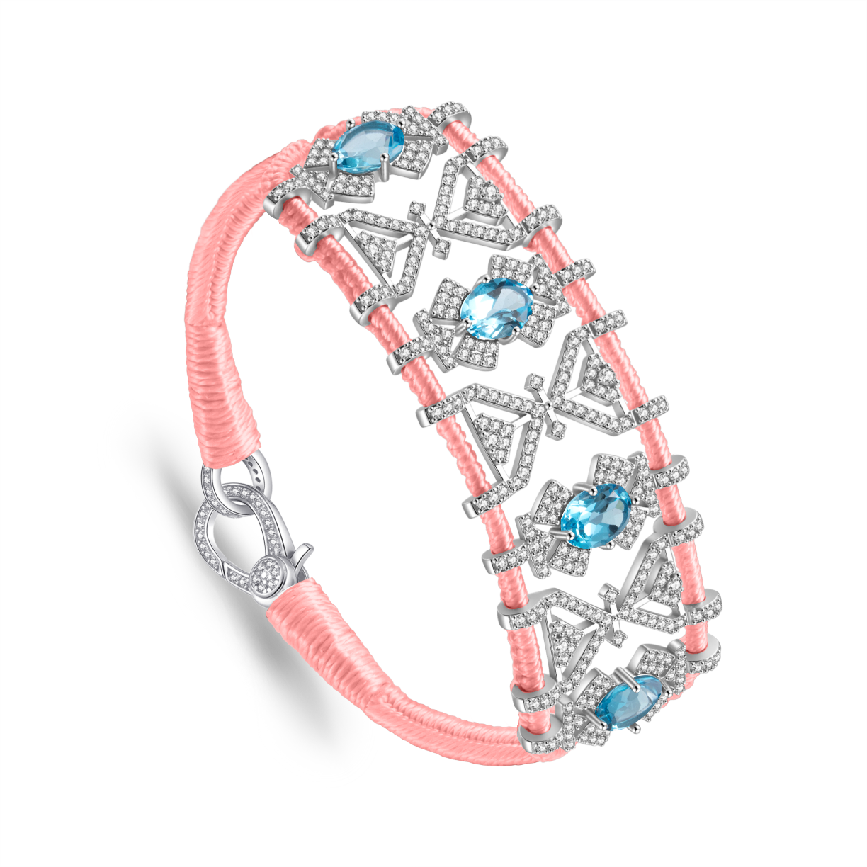 Bracelet Fortalezza neon-coral - Topazes