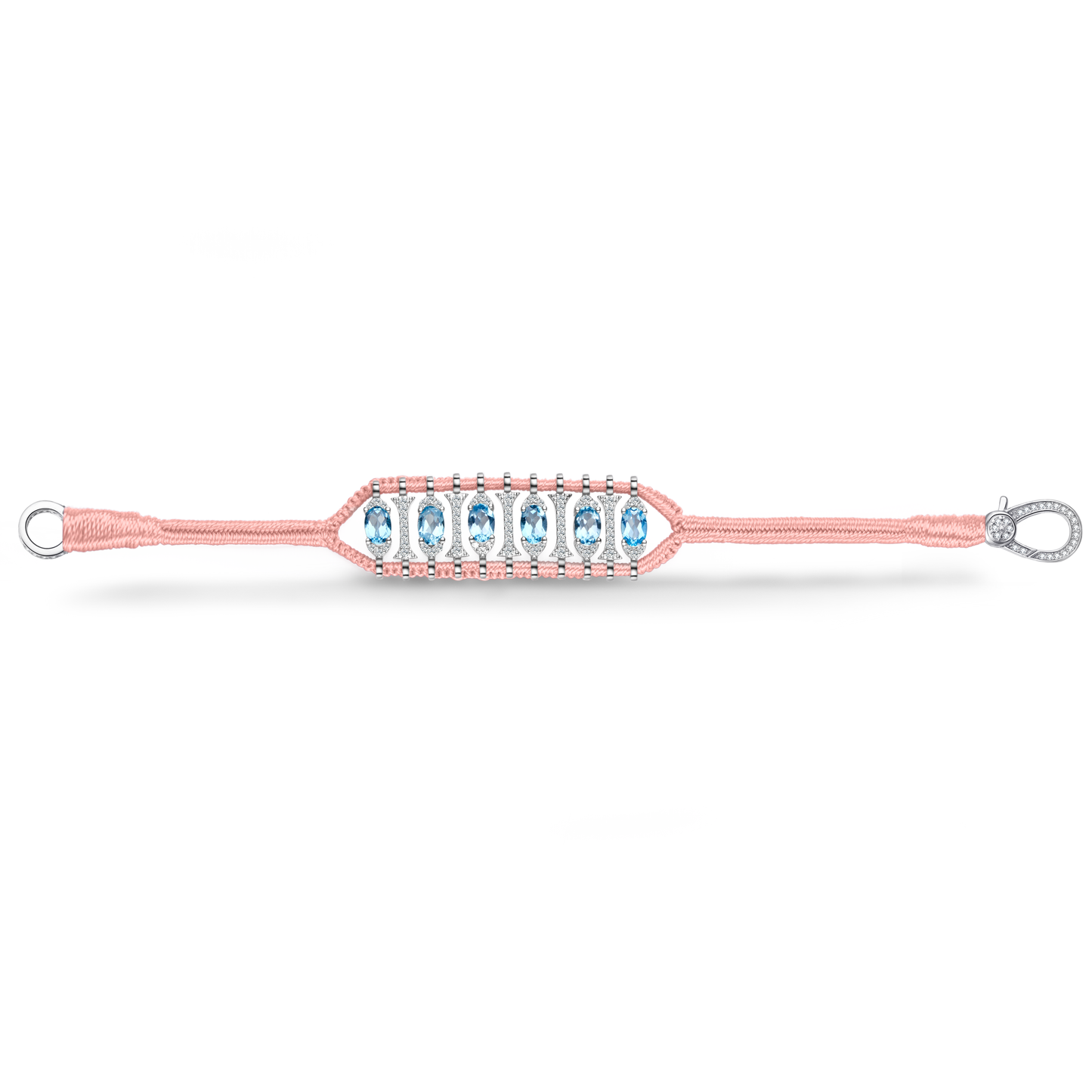 Teresina neon coral bracelet - Topaz