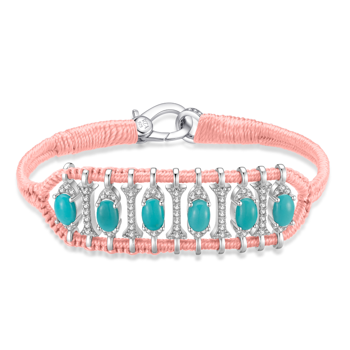 Teresina neon coral bracelet - Turquoise