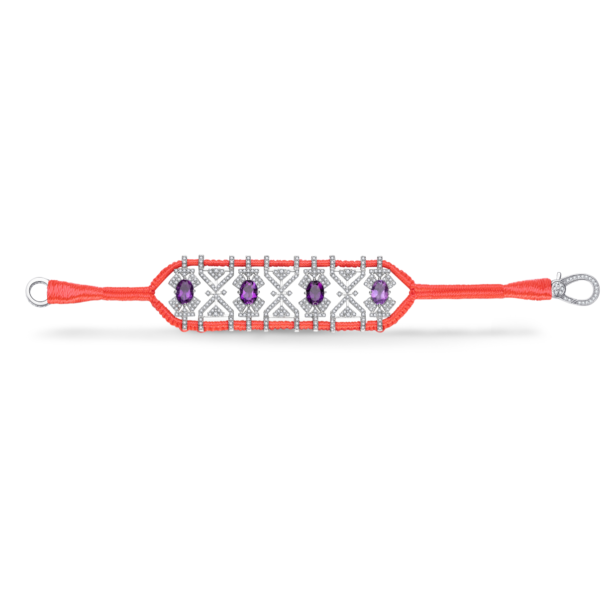Bracelet Fortalezza Neon Flash - Amethysts