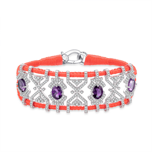 Bracelet Fortalezza Neon Flash - Amethysts