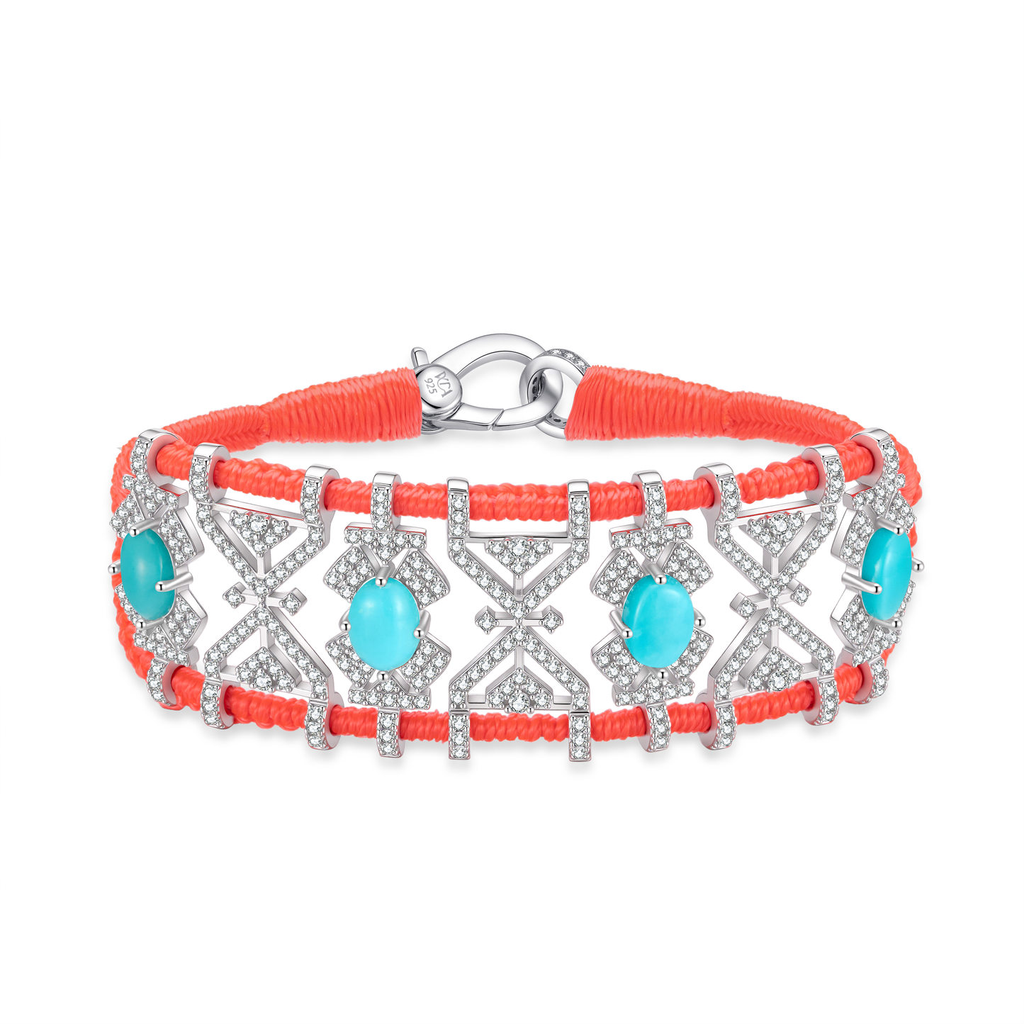 Bracelet Fortalezza neon flash - Turquoises