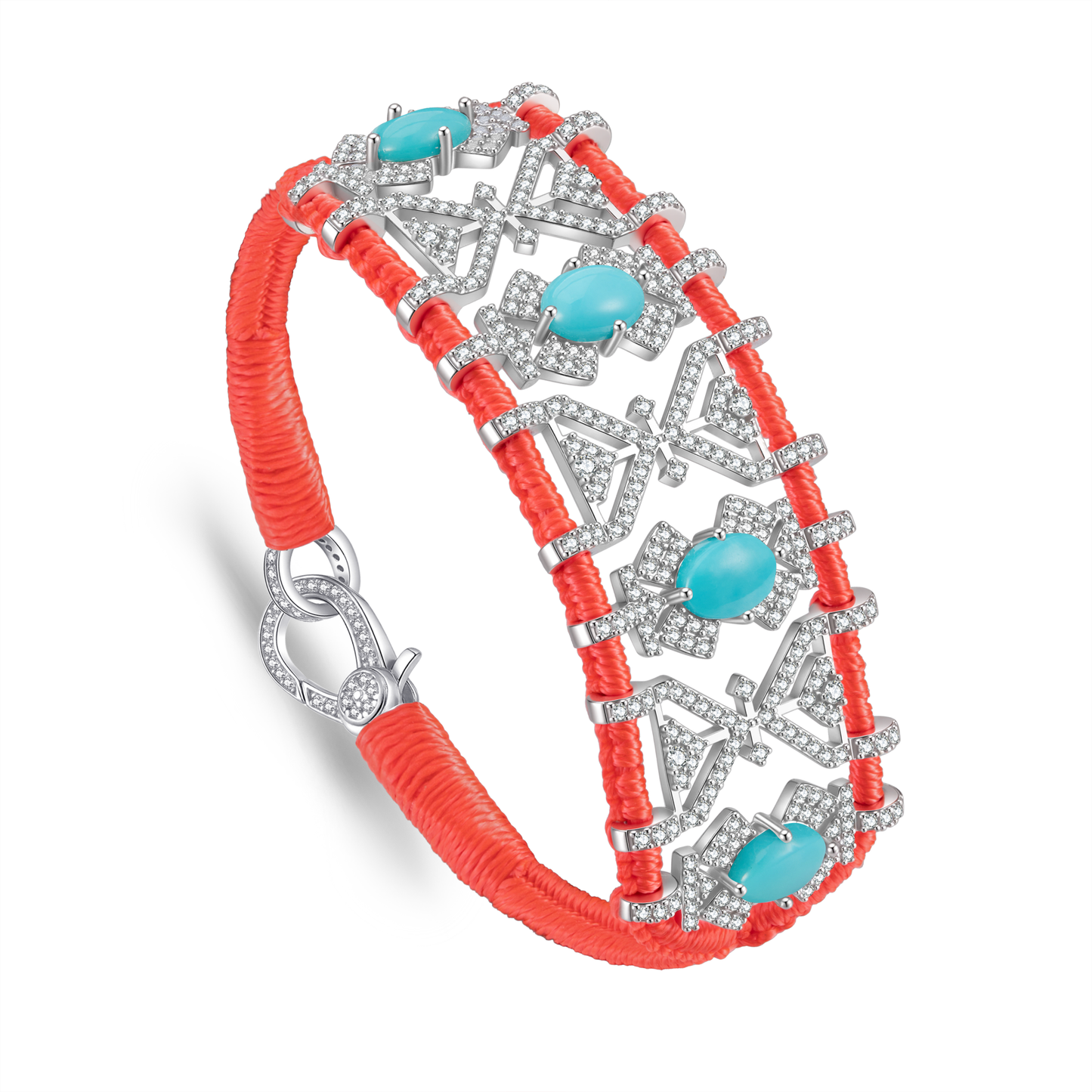 Bracelet Fortalezza neon flash - Turquoises