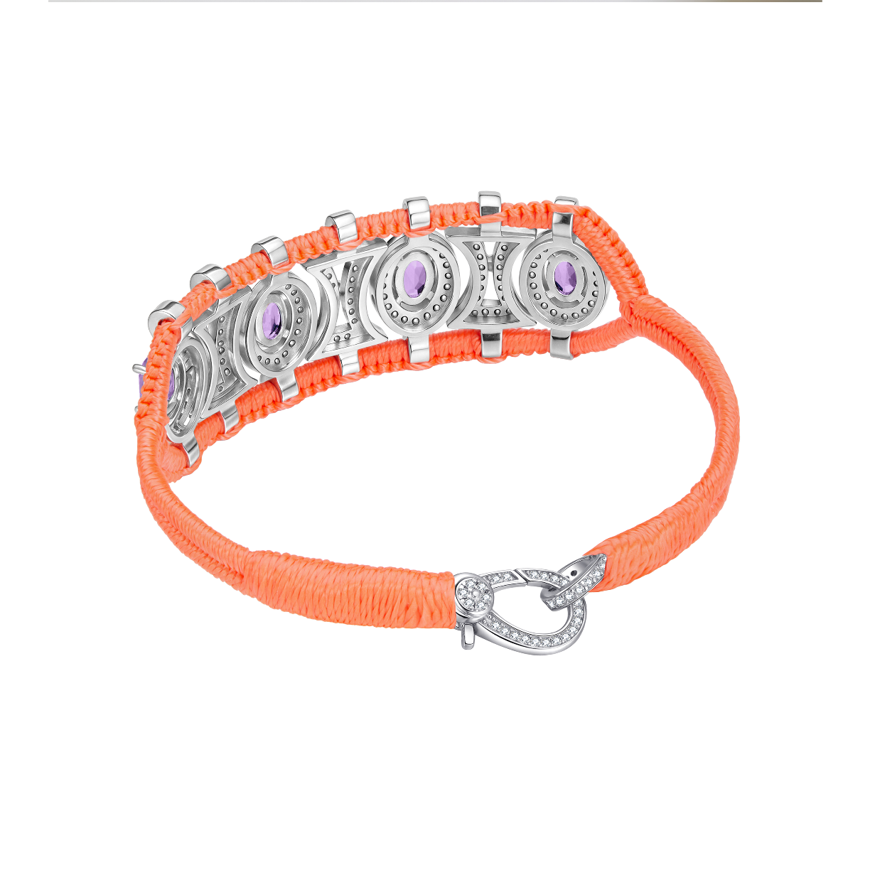 Bracelet Olinda neon flash - Améthystes