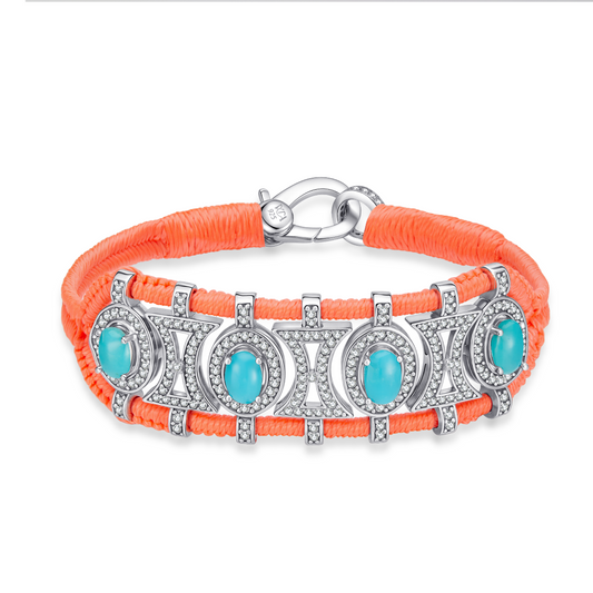 Bracelet Olinda neon flash - turquoises