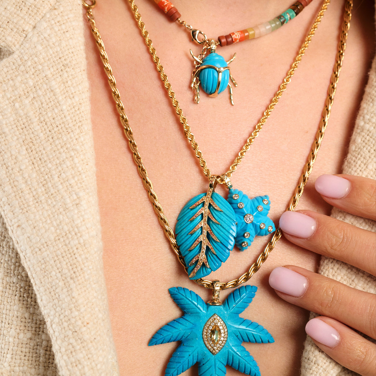 Turquoise Star Pendant