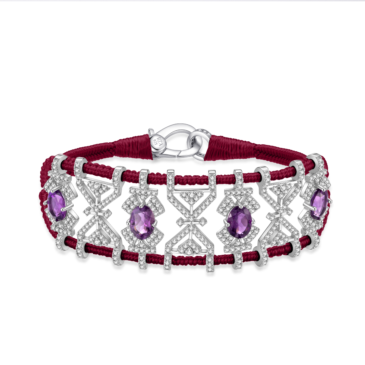 Bracelet Fortalezza Vines - Amethysts