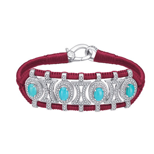 Bracelet Olinda vignes - turquoises