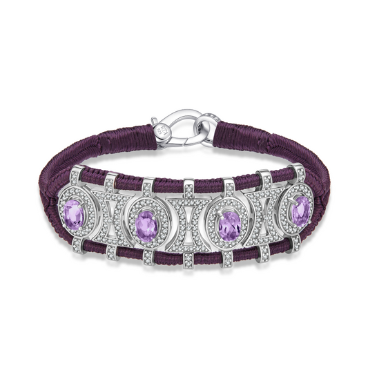 Olinda Eggplant bracelet - Aethysts