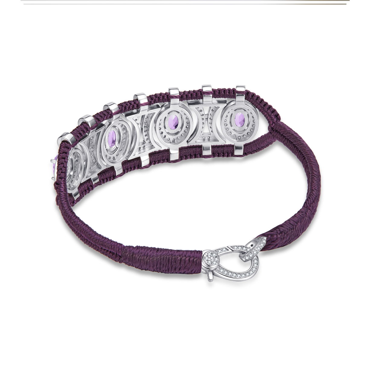 Olinda Eggplant bracelet - Aethysts