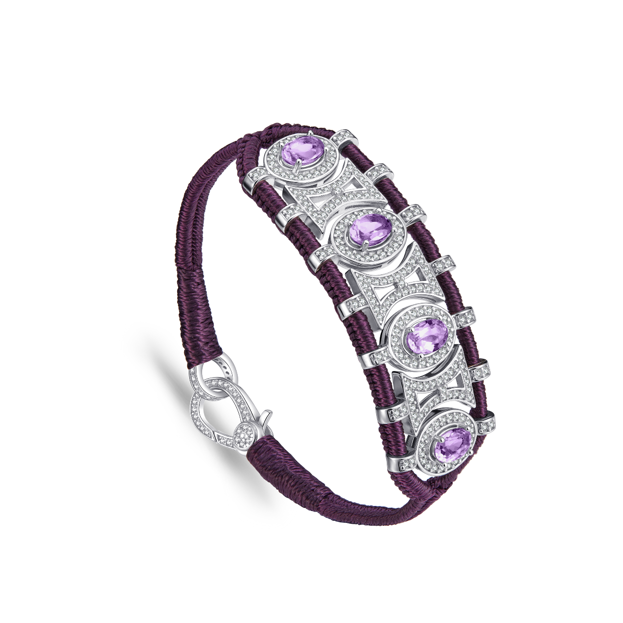 Olinda Eggplant bracelet - Aethysts
