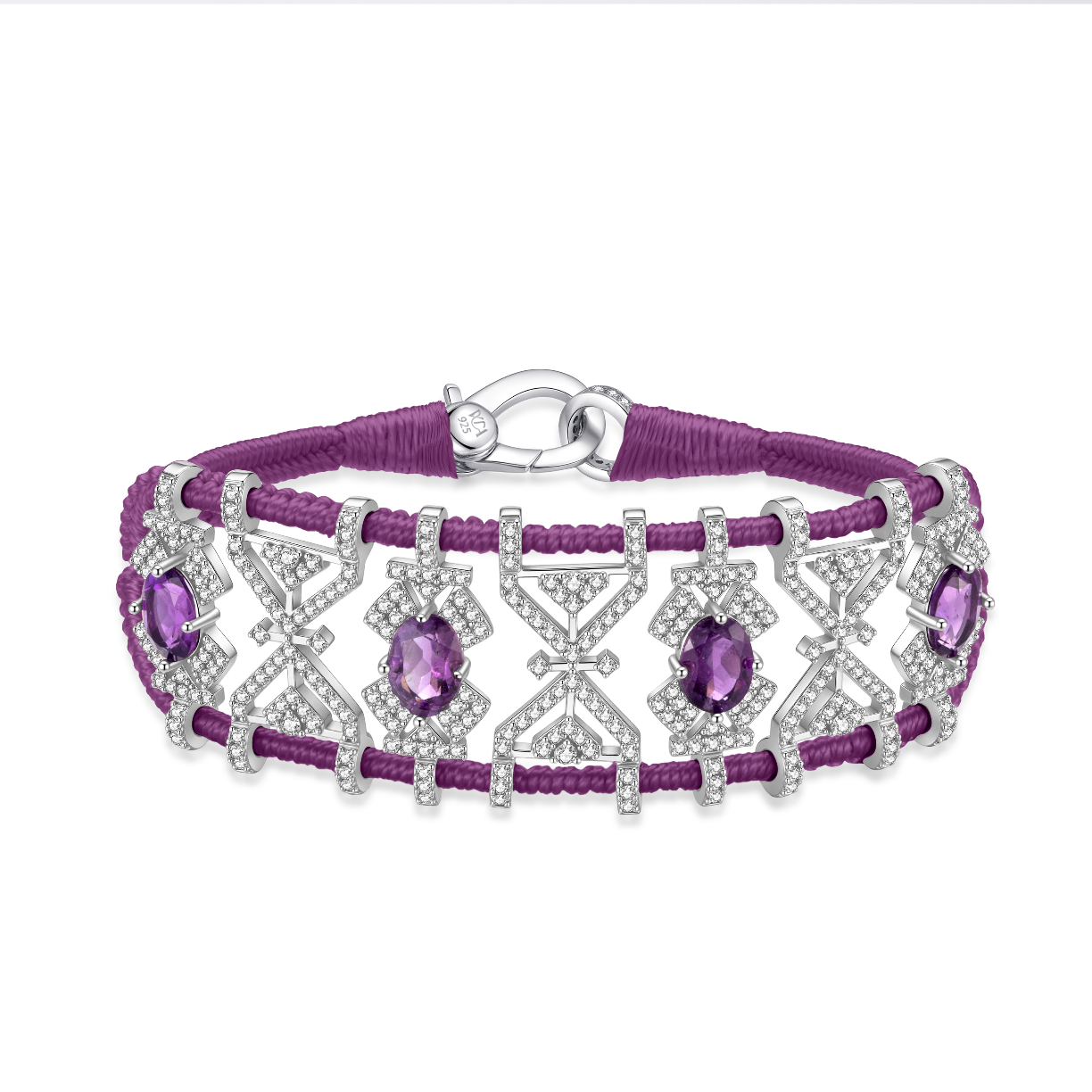 Bracelet Fortalezza Violet- Améthyste