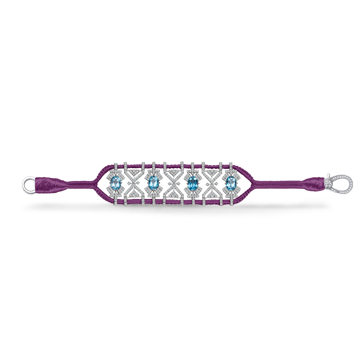 Bracelet Fortalezza purple - Topazes