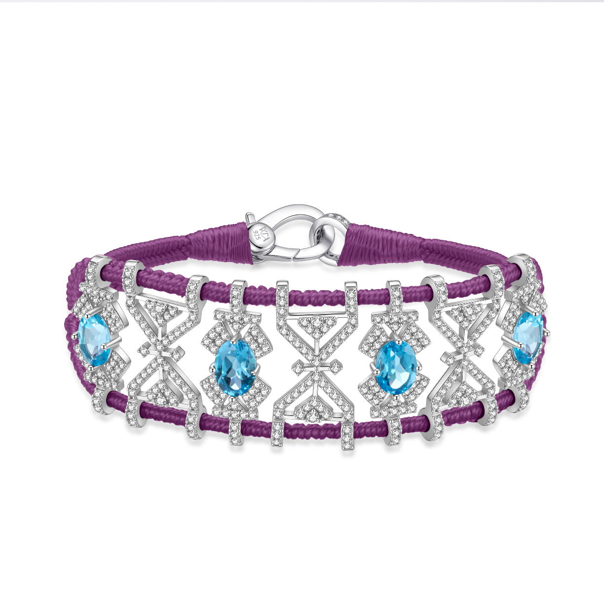 Bracelet Fortalezza purple - Topazes
