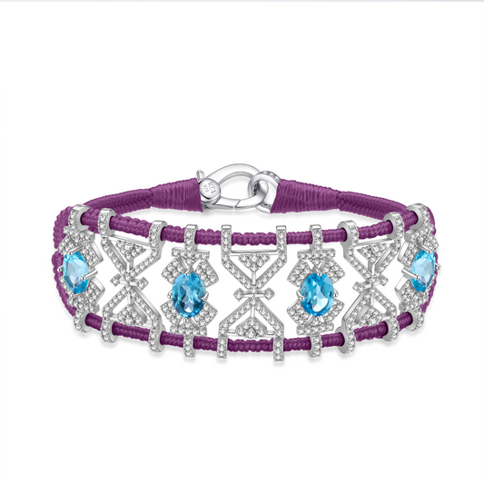 Bracelet Fortalezza purple - Topazes