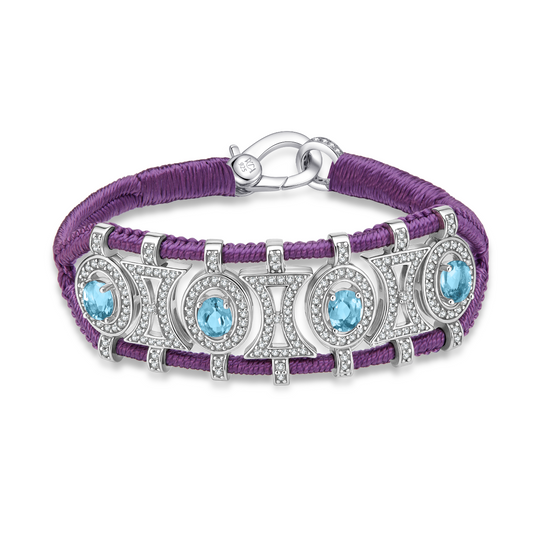 Bracelet Olinda violet - Topazes