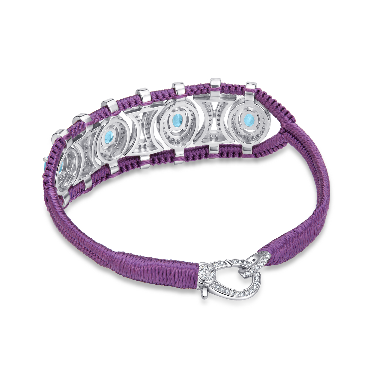 Olinda purple bracelet - Topazes