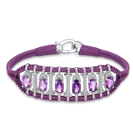 Teresina purple bracelet - Amethyst