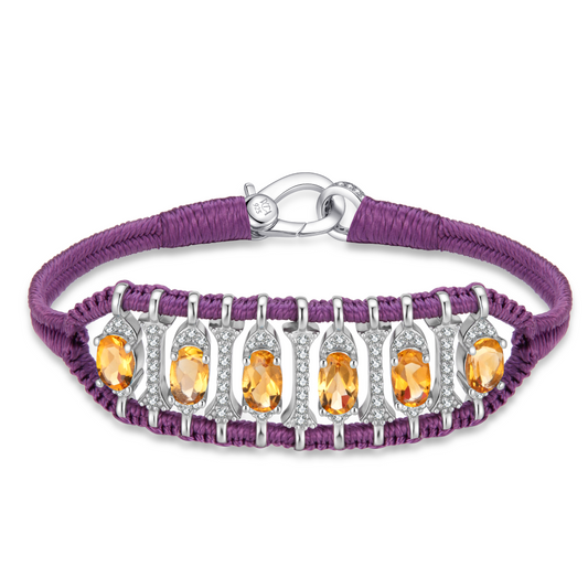 Teresina Purple bracelet - Citrine