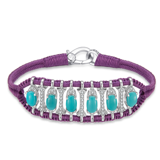 Bracelet Teresina Violet - Turquoises