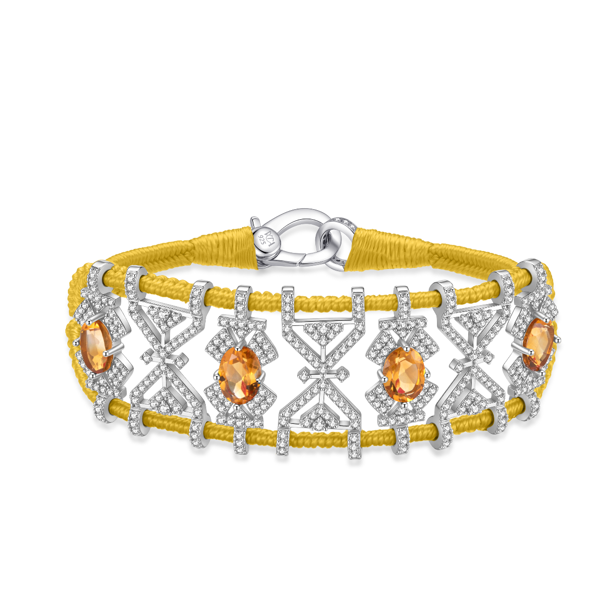 Bracelet Fortalezza Saffron - Citrines