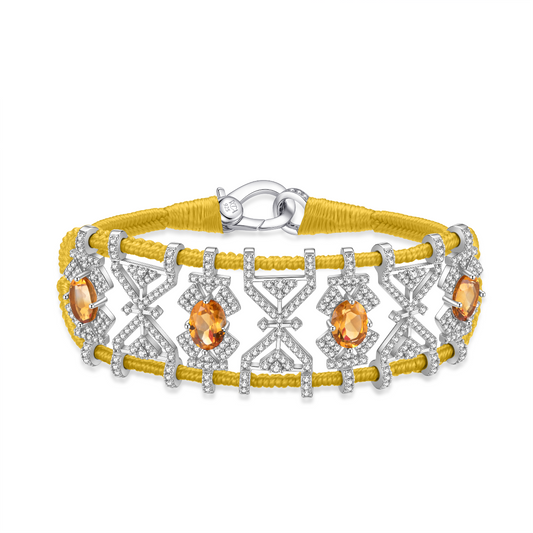 Bracelet Fortalezza Saffron - Citrines