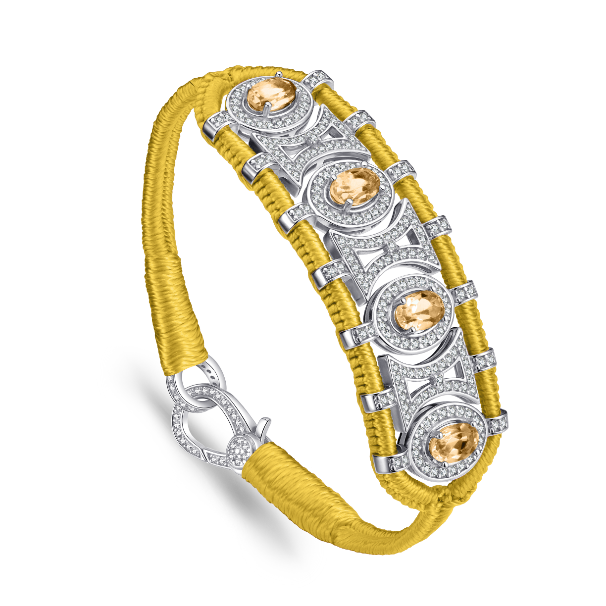 Bracelet Olinda safran - Citrines
