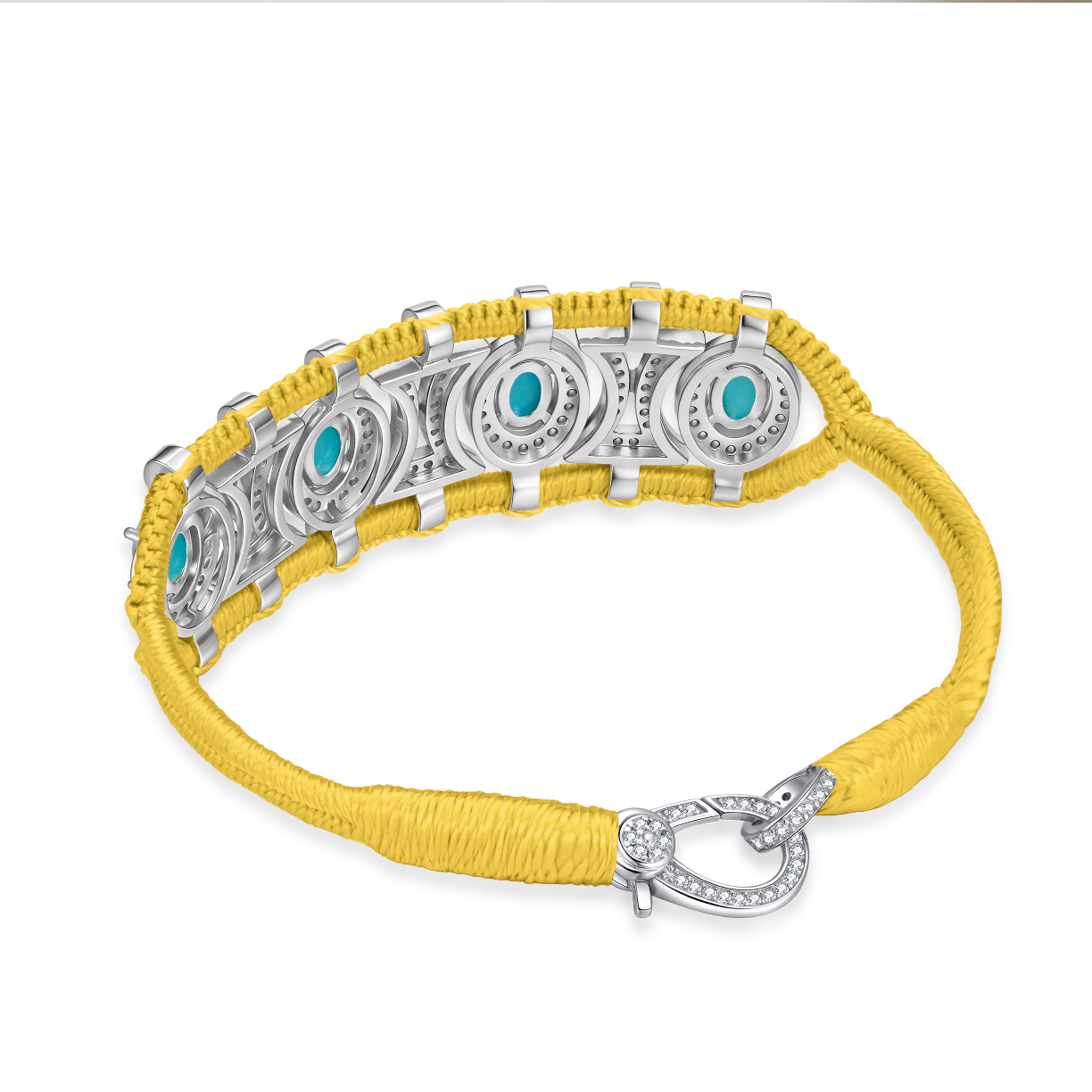 Olinda saffron bracelet - turquoises