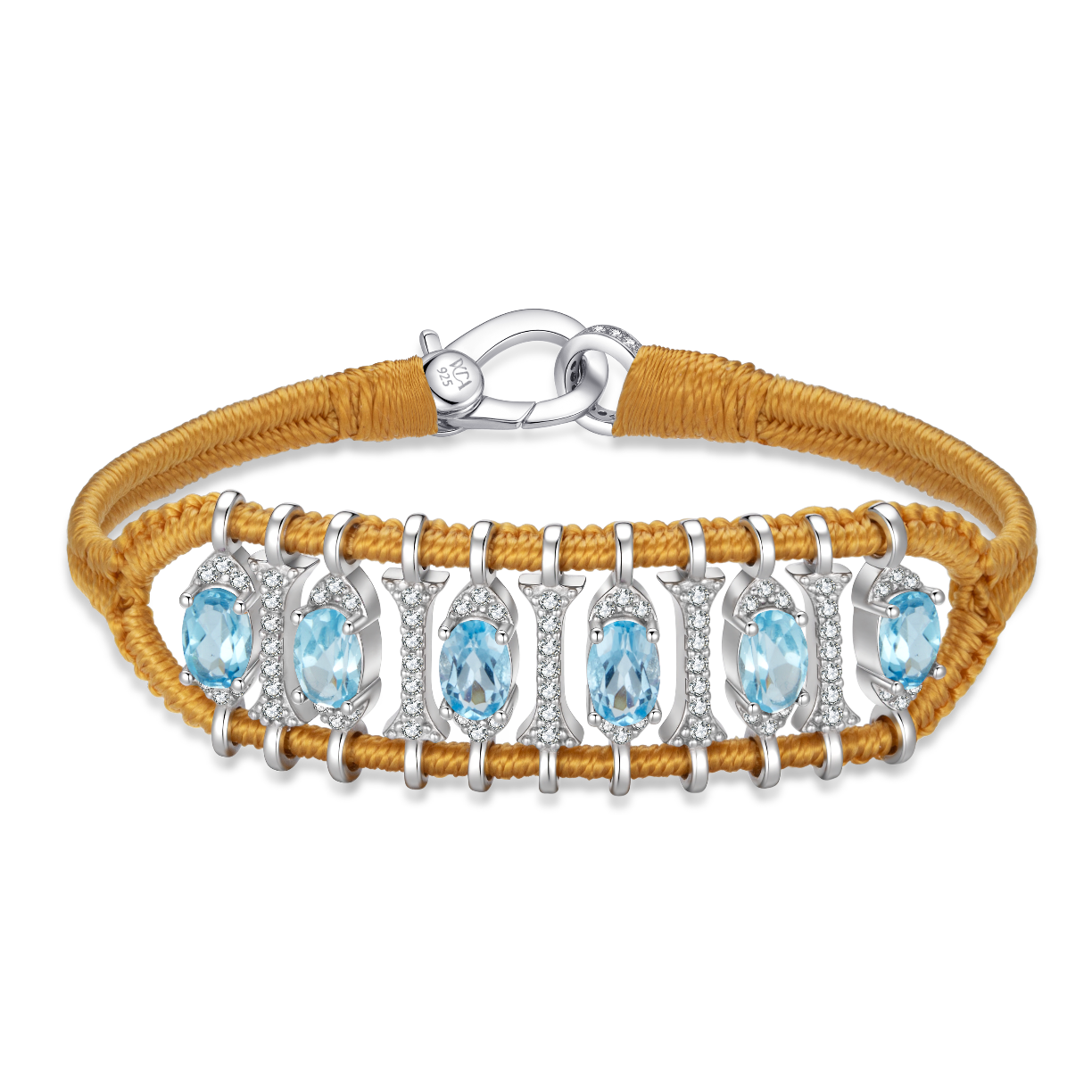 Teresina saffron bracelet - Topaz
