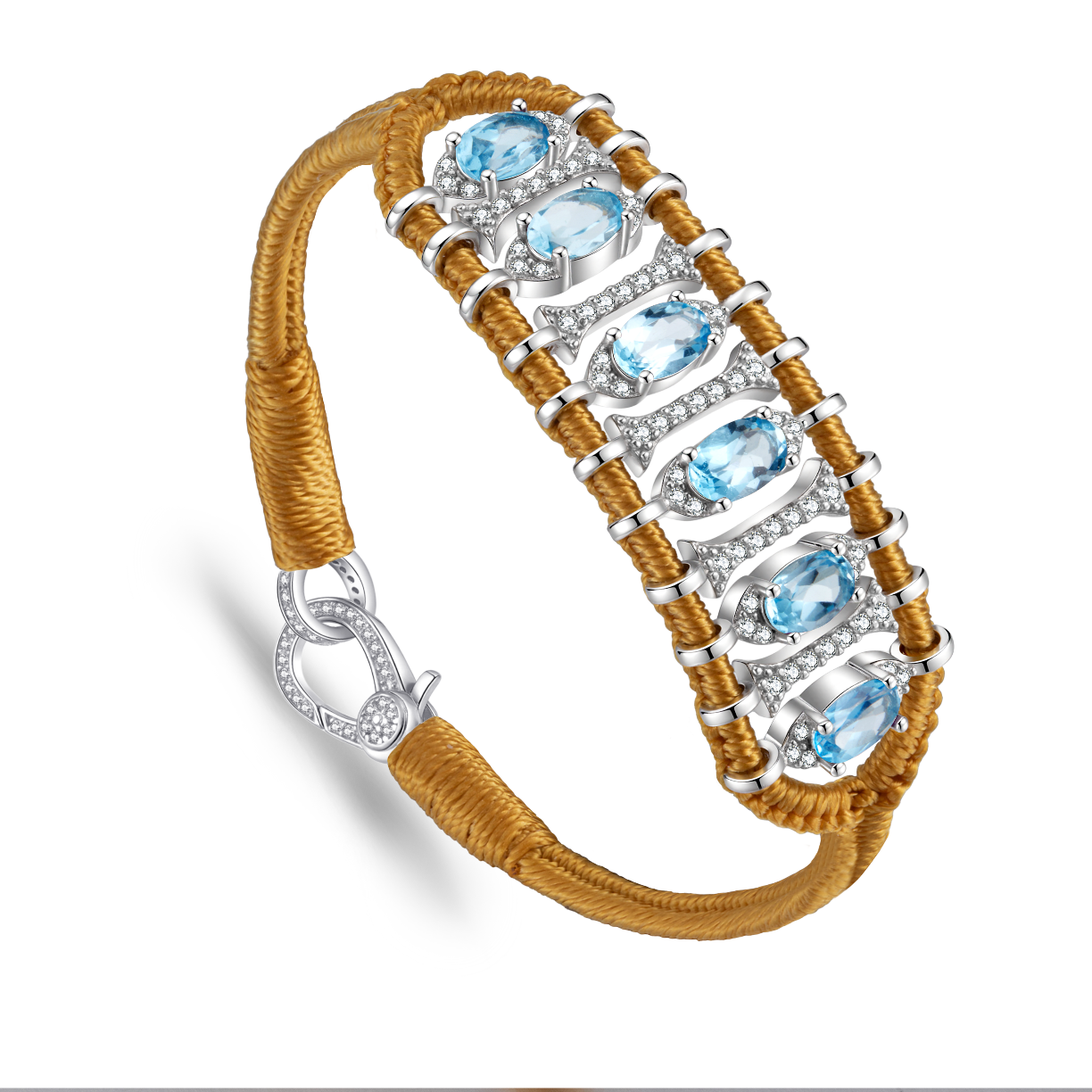 Teresina saffron bracelet - Topaz