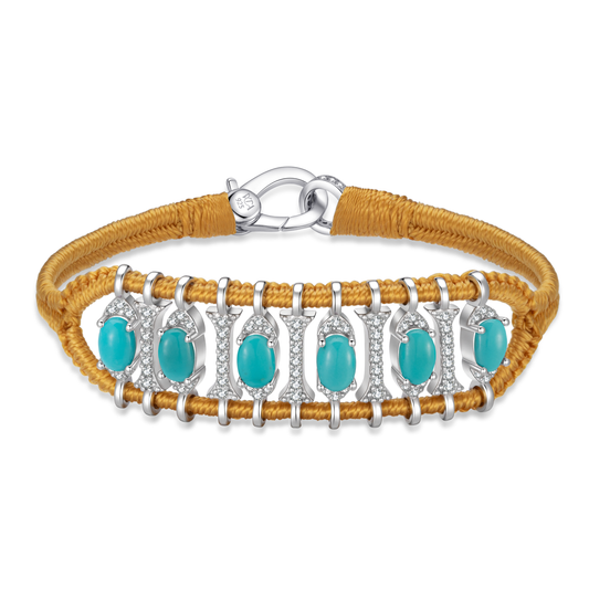 Bracelet Teresina Safran - Turquoises