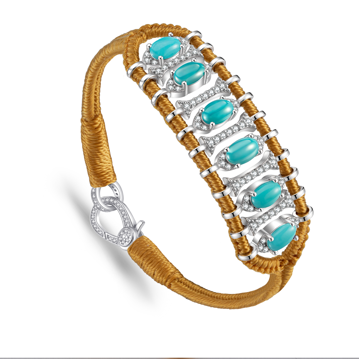 Teresina Saffron bracelet - Turquoise