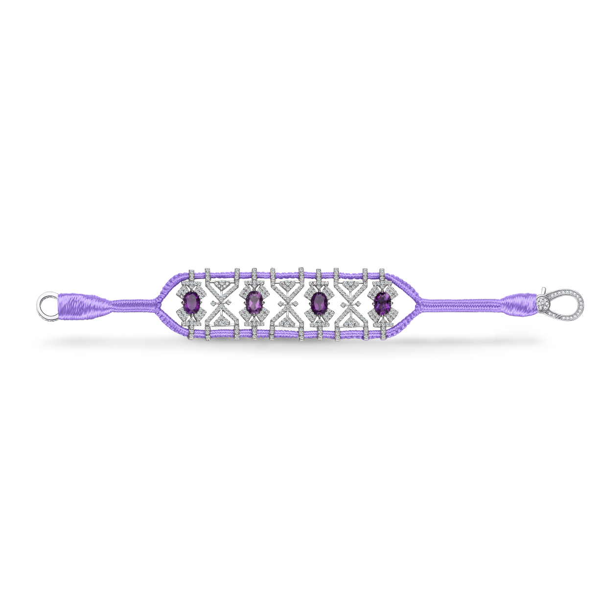 Bracelet Fortalezza Lilac - Amethysts