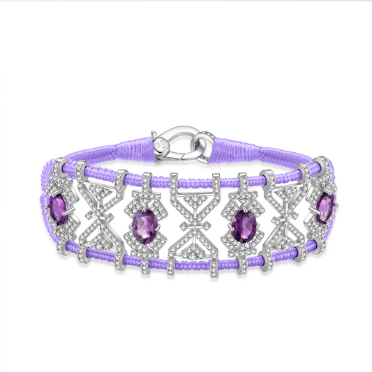 Bracelet Fortalezza Lilac - Amethysts
