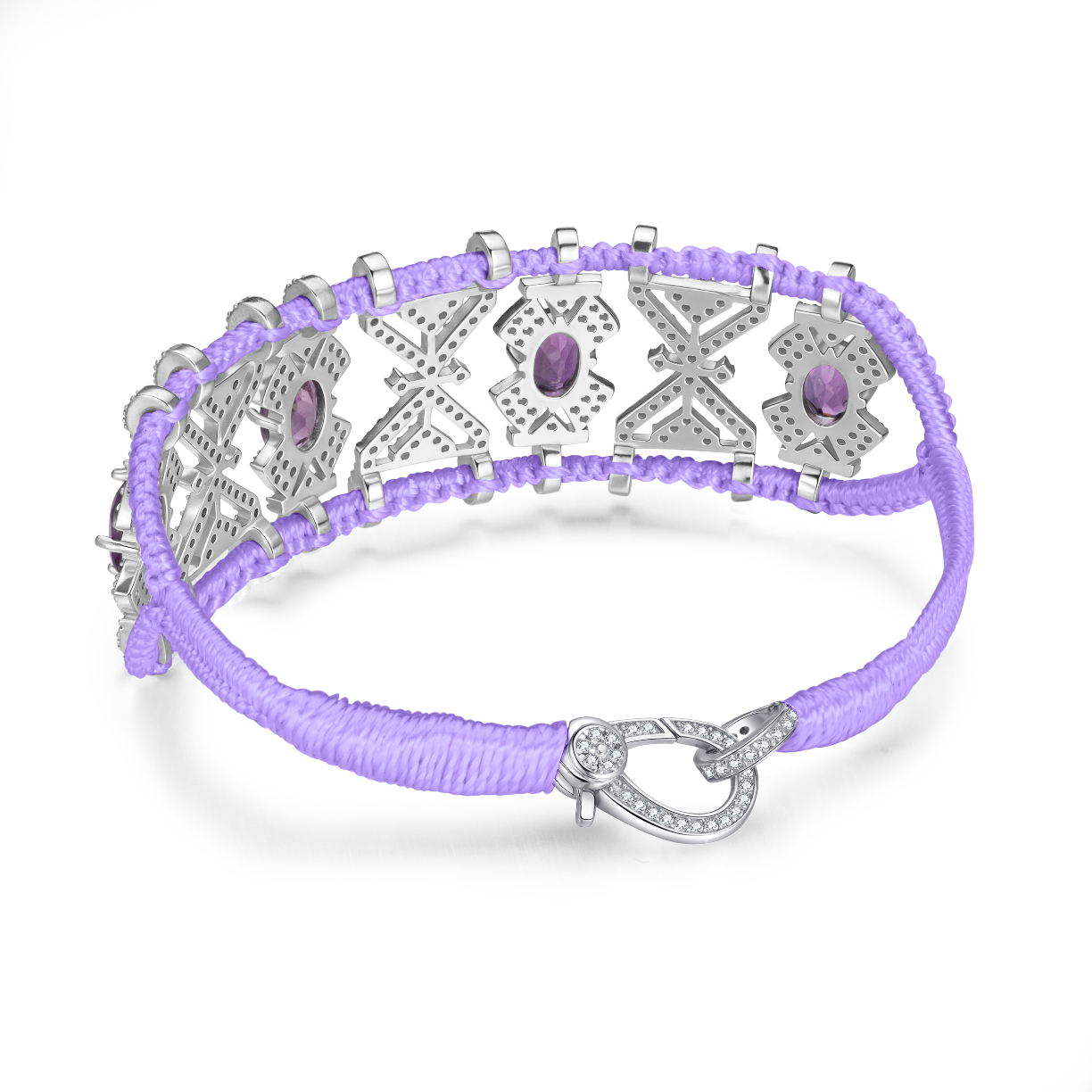 Bracelet Fortalezza Lilac - Amethysts