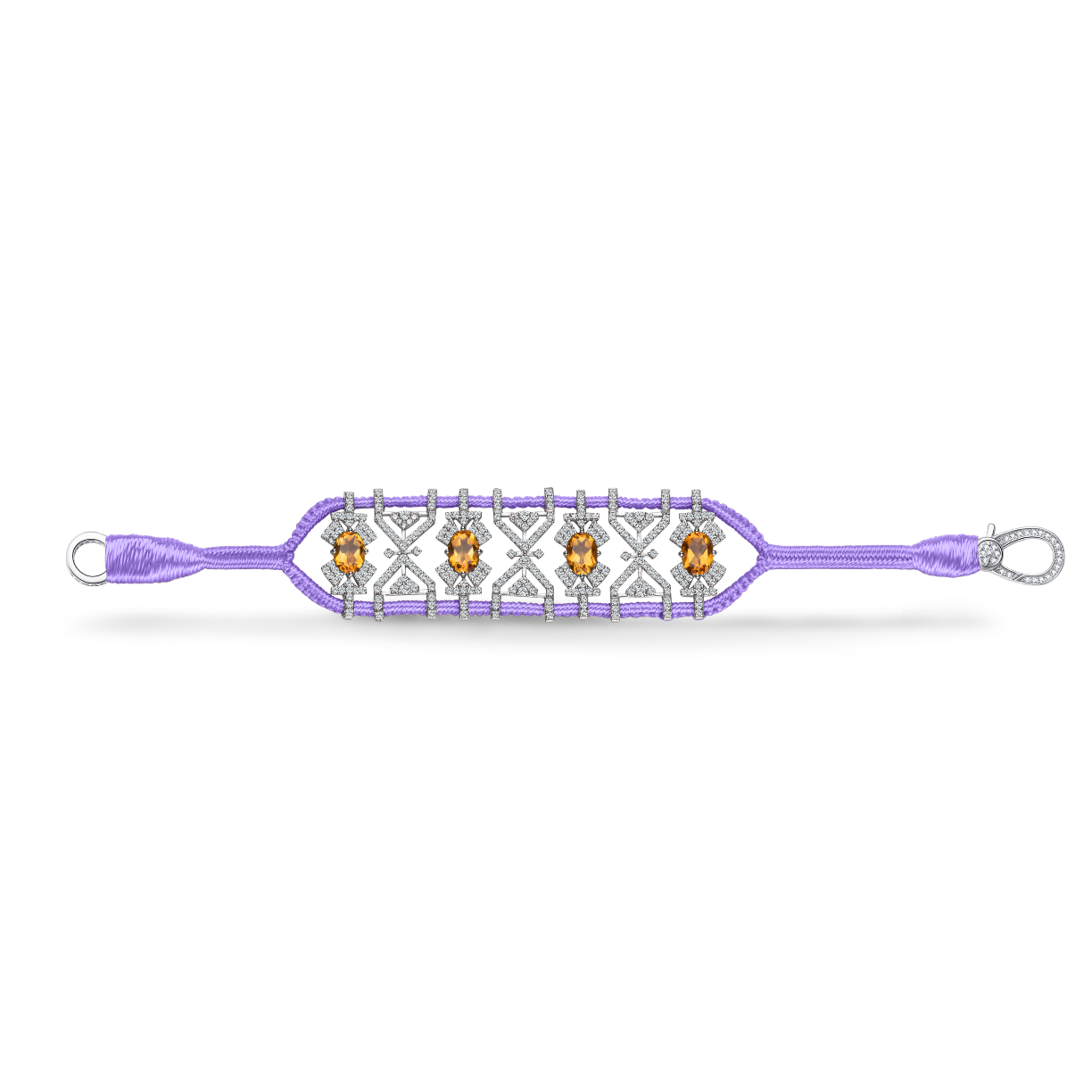 Bracelet Fortalezza Lilac - Citrines