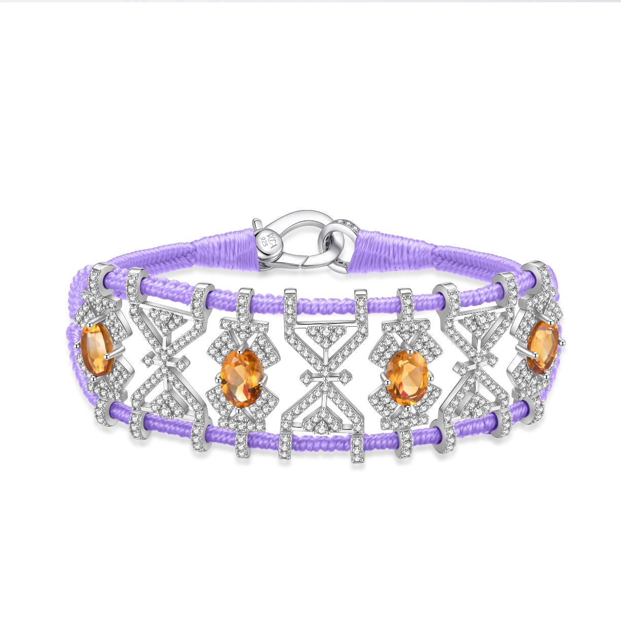 Bracelet Fortalezza Lilac - Citrines