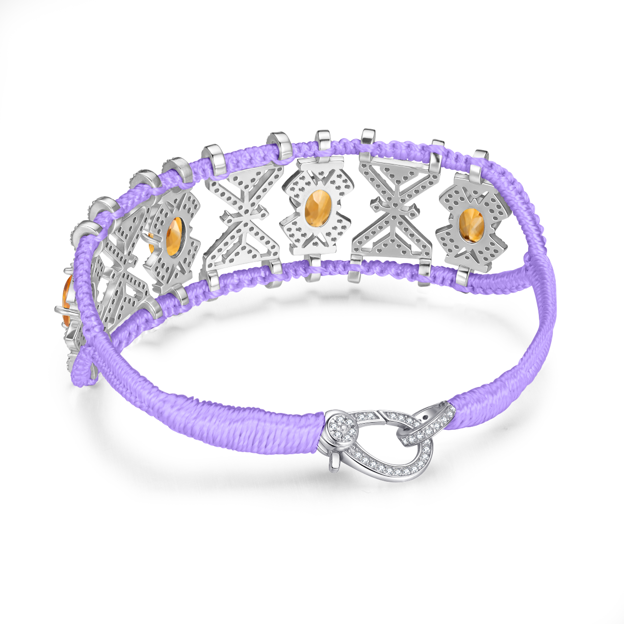 Bracelet Fortalezza Lilac - Citrines
