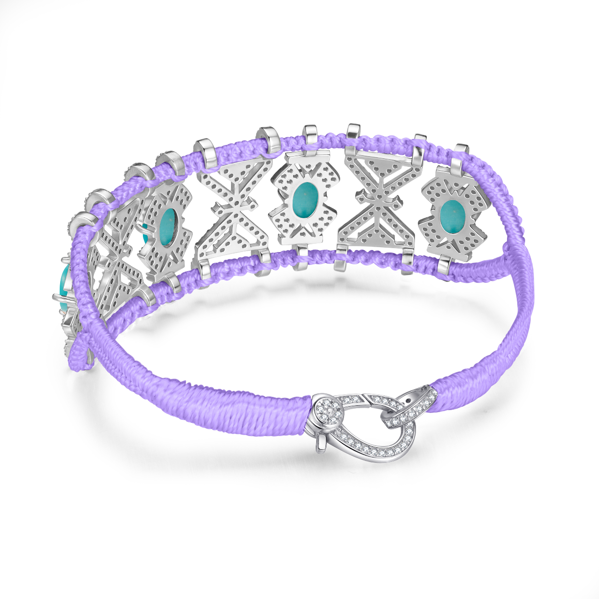 Bracelet Fortalezza Lilac - Turquoises