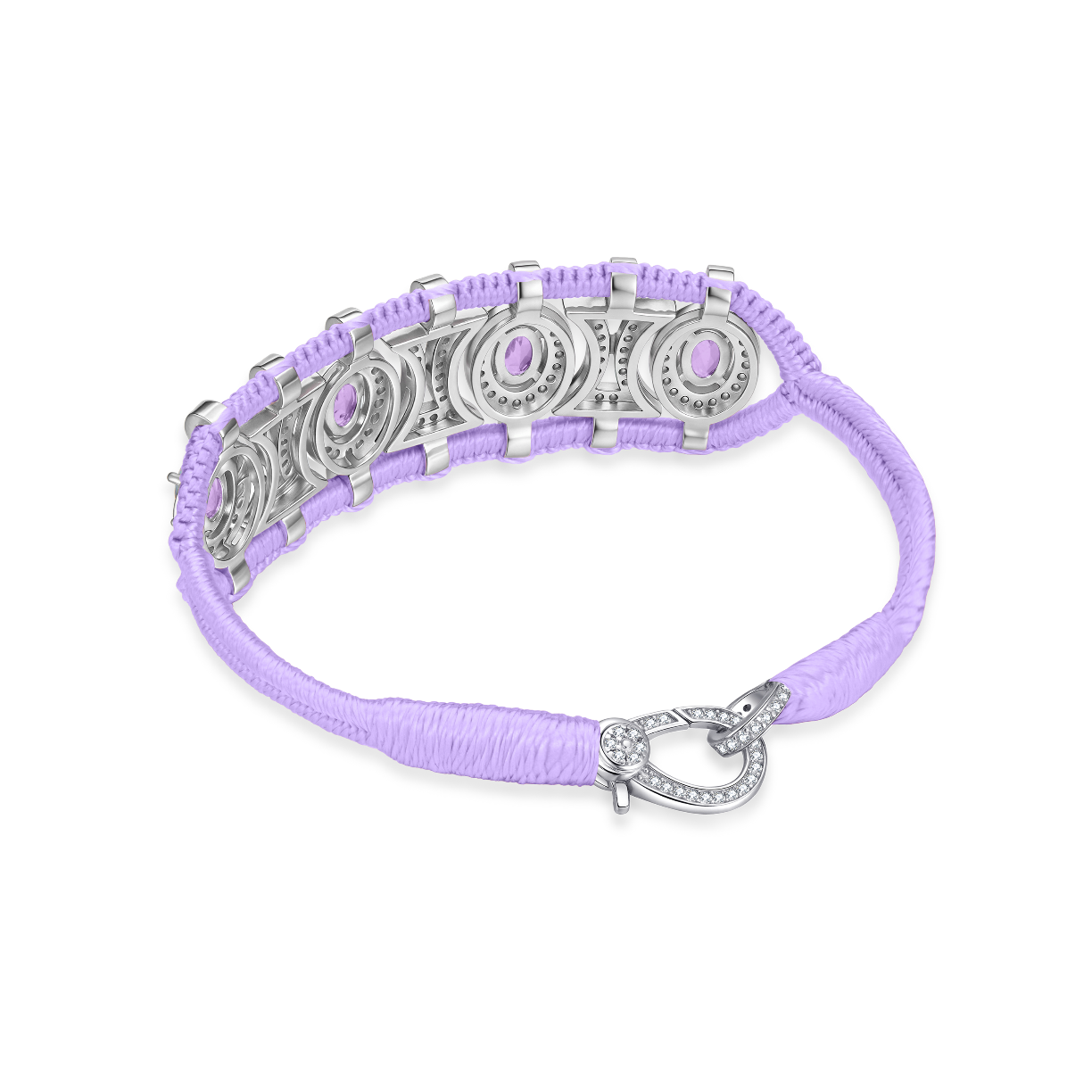 Bracelet Olinda lilas - Améthystes