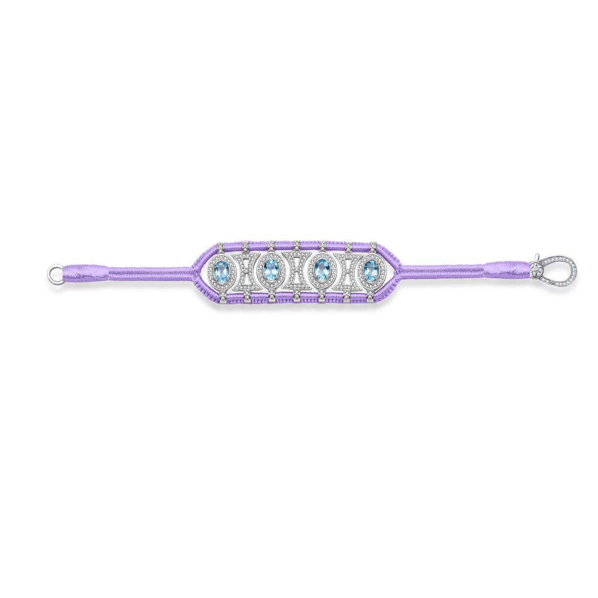 Olinda lilac bracelet - Topazes