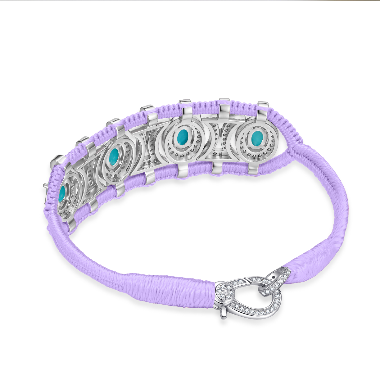 Bracelet Olinda lilas - turquoises
