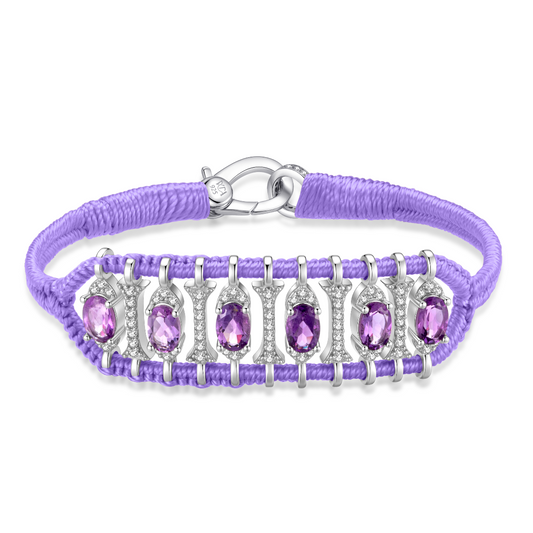 Teresina Lilac bracelet - Amethyst