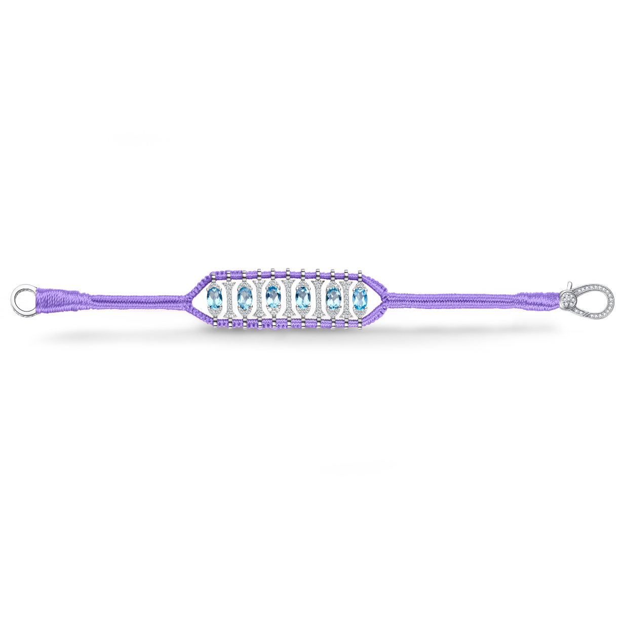 Teresina lilac bracelet - Topaz