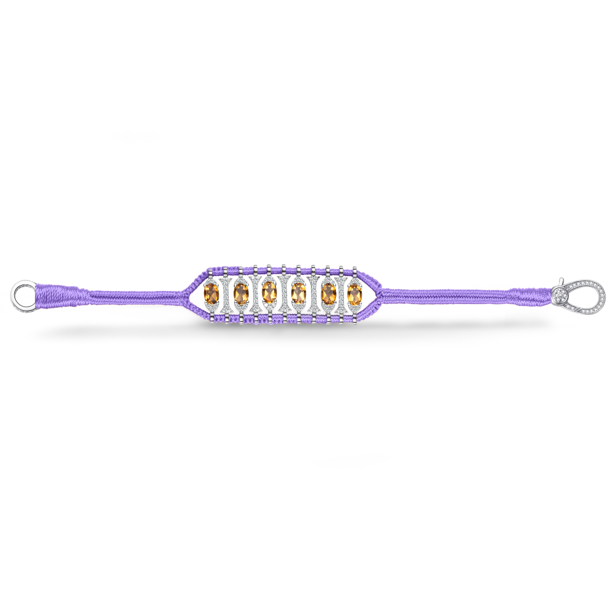 Teresina Lilac bracelet - Citrine