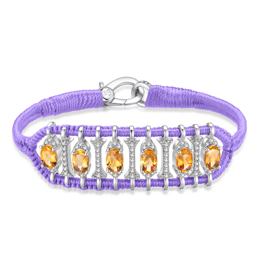 Teresina Lilac bracelet - Citrine