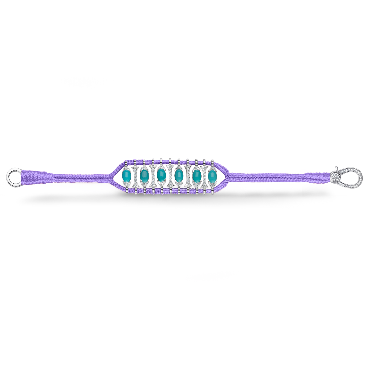 Teresina lilac bracelet - Turquoise