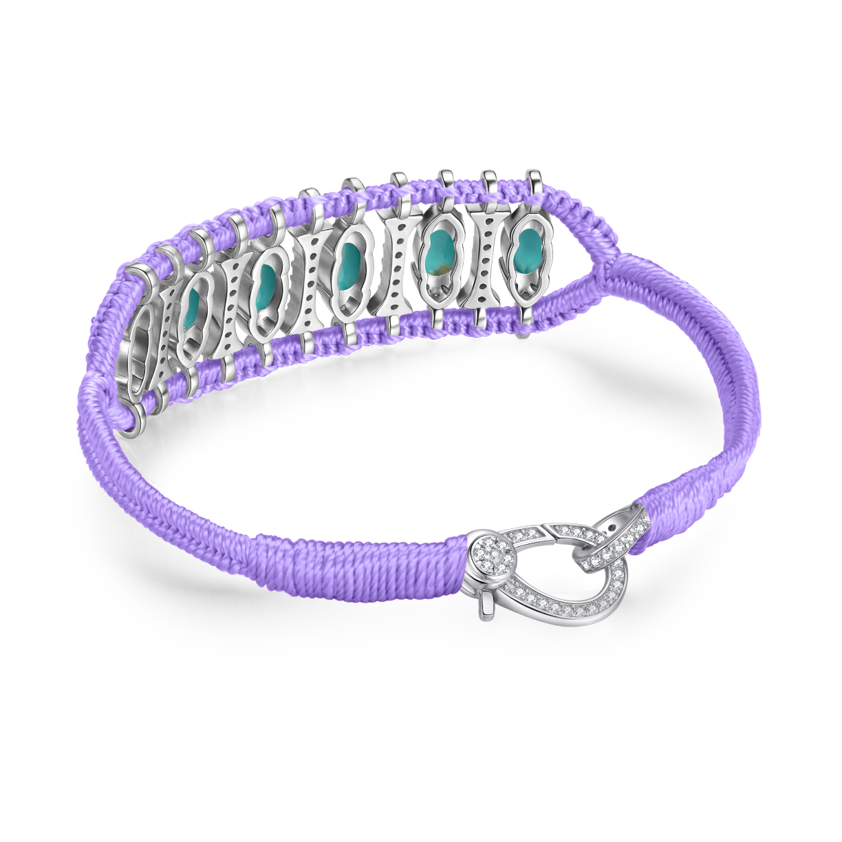 Teresina lilac bracelet - Turquoise