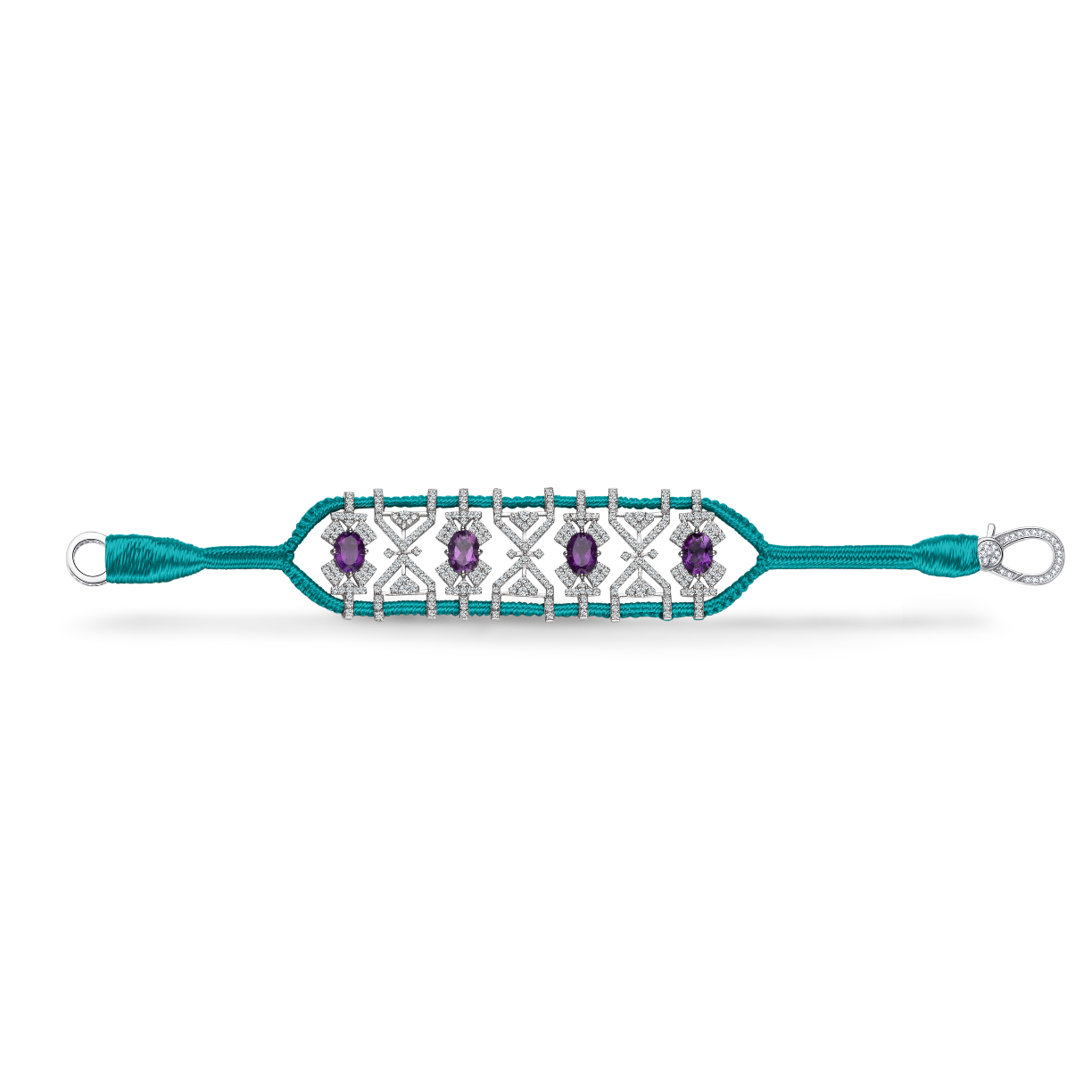 Bracelet Fortalezza Turquoise - Amethysts