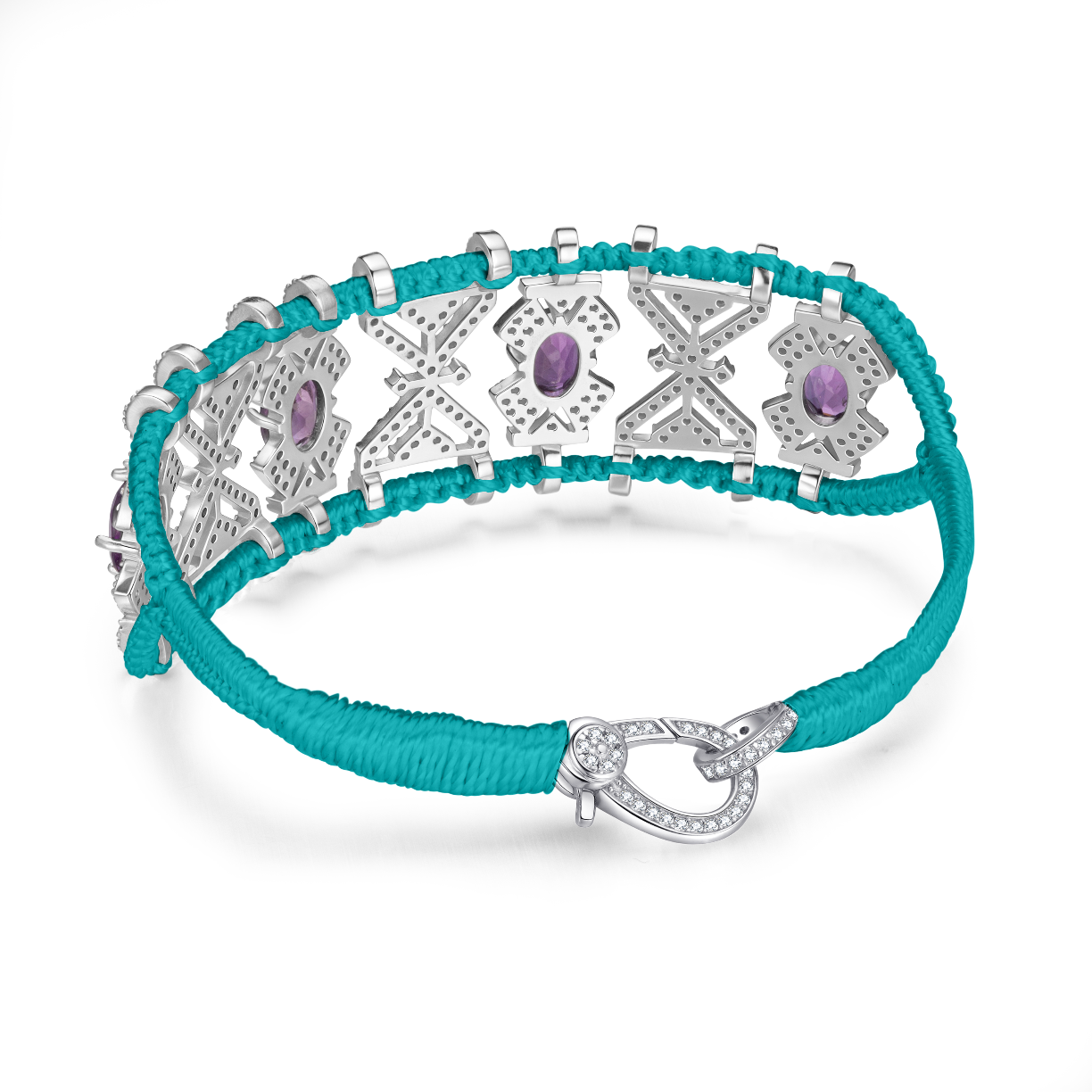 Bracelet Fortalezza Turquoise - Amethysts
